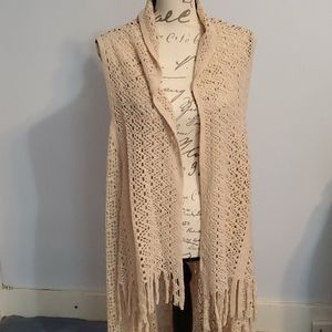 Crochet vest.